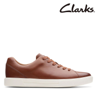Clarks 男鞋 Un Costa Lace 全皮面板鞋風潮綁帶休閒鞋(CLM48690C)