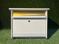 Gibraltar Mailboxes Mailsafe Medium Capacity Aluminum White, Wall-Mount Mailbox