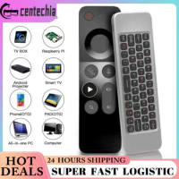 2.4G Wireless Mini Air Mouse Gyroscope IR Learning Smart Voice Remote Control With Full Keyboard For Android TV BOX PC