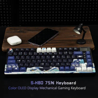 Womier S-K80 75% Mechanical Gaming Keyboard Color OLED Display Keyboard Hot Swap Gasket Mount RGB Custom Keyboard For Mac/Win