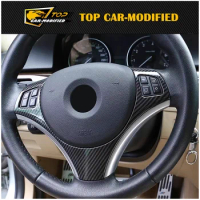 Free shipping Carbon Fiber Interior Trim, steering wheel cover Trim for BMW 3 series E90 2005-2012