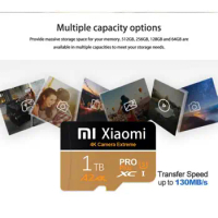 Xiaomi Flash Memory SD Cards 128GB 1TB Micro TF/SD Card 256GB 2TB SD Memory Card 512GB Cartao De Memoria Adapter Tablet/Camera