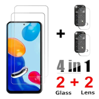 For Xiaomi Redmi Note 10S 11 11S 11S 5G Transparent Tempered Glass HD Screen Protector For Redmi Note 10 11 Pro 5G  Lens Film