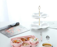 【優選百貨】快速出貨~一人食家用陶瓷分格餐盤多格早餐分隔盤創意日式餐盤成人  拍賣