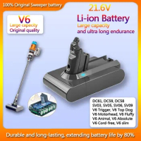 Original 21.6V Dyson V6 lithium-ion vacuum cleaner battery DC58 DC59 DC61 DC62 SV09 SV07 SV03 SV04 SV06 SV05+free shipping
