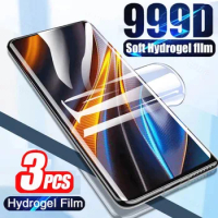 3Pcs Hydrogel Film For Xiaomi Mi 13 12 11 10 Lite 12T 11T 10T POCO X3 NFC X4 X5 F3 F4 F5 M3 M4 Pro Screen Protector