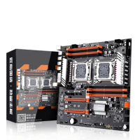 X79 Dual CPU Motherboard E-ATX LGA2011 M.2 NVME SATA3.0 E-ATX 8 DDR3 2 PCI-E 16X3.0 e5 2680 V2 Crossfire Mainboard