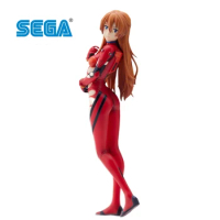 IN Stock SEGA SPM EVA Asuka Langley Soryu Original Neon Genesis Evangelion Driving Suit Shore Seaside Action Figure Model Toys
