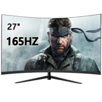 27 inch 165hz Curved Monitors Gamer 1920*1080p Monitors PC 144hz Display Gamer HDMI Compatible Monitors for Computer LCD Monitor