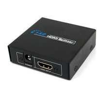HDMI高清視頻分配器1進2出 HDMI電腦機頂盒一分二分屏器 3D 1080P