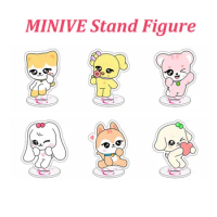 10CM KPOP IVE Acrylic Standing Board MINIVE HD Photo Stand Figure Transparent Desktop Decoration For WonYoung YuJin Fans Gift