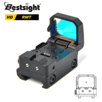 RMT Flip Red Dot Sight RMR Holographic Reflex Sight for AR15 M4 Rifle Glock MOS Pistol with Picatinny Rail Mount