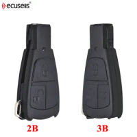 Ecusells 2/3 Button For Mercedes-Benz C180 1998-2004 W202 Remote Car Key Shell Smart Fob Cover Case With Insert Blade