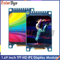 1.69 TFT LCD IPS Color Display Screen Module 1.69" ST7789 Controller Driver Board SPI Interface 240*280 240x280