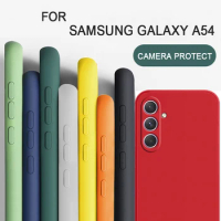 For Samsung Galaxy A54 Shockproof Square Liquid Silicon TPU Phone Case for Galaxy A13 A23 A33 A53 A73 Suitcase Galaxy A34 A22