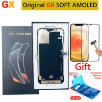 Original GX SOFT OLED LCD Display Pantalla Replacement For iPhone X XS Xsmax 12mini 11Pro 12Pro MAX Digitizer Panel Touch Screen