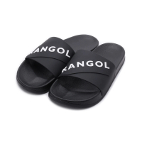 KANGOL 袋鼠 立體LOGO運動拖鞋 黑 女鞋 6025220120