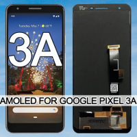 5.6" AMOLED For Google Pixel 3A LCD Display Touch Digitizer Screen For Google Pixel 3A OLED Replacement No Dead pixel
