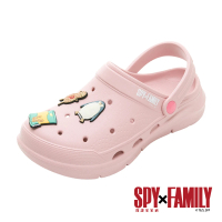 【SPY×FAMILY】女款/大童鞋 輕量洞洞鞋/水陸兩用 穿脫方便 輕量 台灣製 粉(SFWP39933)