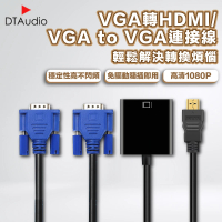 【聆翔】HDMI轉VGA音源線連接線(1080P 轉接頭 鍍金接頭 轉換線 投影機轉接頭 筆電轉接頭)