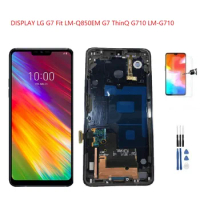 Repleacement for DISPLAY LG G7 Fit LM-Q850EM LCD FRAME SCHERMO BLU Black LG G7 ThinQ G710 LM-G710 LCD Touch Screen Digitizer Ful
