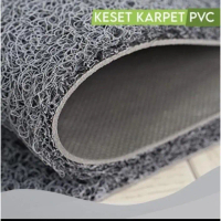 Keset kaki karet bihun polos 40x60 anti slip tebal