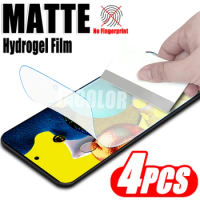 4PCS Matte Hydrogel Film For Samsung Galaxy A71 A51 5G UW 4G A31 A21 A21s A11 A 71 Anti-fingerprint Screen Protector Protection