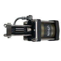 Free shipping USUN Model : AGB50 150-450 Bar High pressure air driven helium or nitrogen gas refilling pump