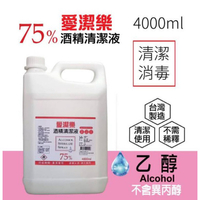【現貨供應!】【75%酒精清潔液】(乙醇)非異丙醇、非藥用、500ml瓶裝/4公升桶裝、清潔、抗菌、SGS檢驗