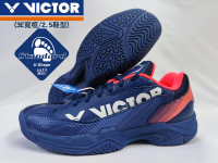 VICTOR 勝利 羽球鞋 羽毛球鞋 3E 寬楦2.5 專業 藏青/珊瑚紅 SH-A362II BI 大自在