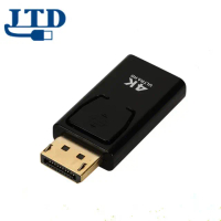 Bộ chuyển đổi 4K DP sang HDMI với vỏ bảo vệ PVC tích hợp, hỗ trợ máy tính và kết nối DisplayPort san