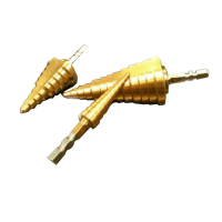 HSS鍍鈦階梯鑽頭3-13mm 6-25mm 6-35mm可鑽白鐵大小孔徑一支搞定