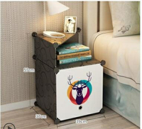 ~床頭櫃簡約現代組裝非實木置物多功能儲物小臥室簡易床邊收納櫃子 全館免運