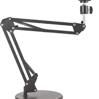 Camera Mount 22 inch Suspension Boom Scissor Arm Stand,For Logitech Webcam Arlo Ultra/Pro/Pro 2/Pro 3/Brio 4K,DSLR Camera