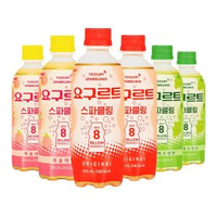 其他品牌 - 韓國進口冰靈博特乳酸菌汽水355ml陽光玫瑰葡萄味碳酸飲料水蜜桃