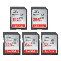 SanDisk Memory Card 32GB Class10 64GB 128GB 256GB SD Card 512GB SDHC/SDXC cartao de memoria carte sd tarjeta For HD video Camera
