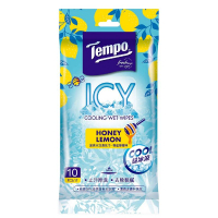 TEMPO - 激爽冰涼濕紙巾 - 蜂蜜檸檬 10S