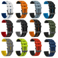Silicone Watch Straps 22mm For TicWatch Pro 3 Ultra GPS/LTE GTX Replacement Watchband For TicWatch GTH 2 Bracelet Accessories