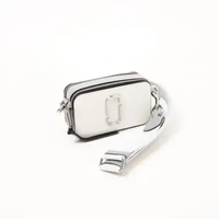 Tas MARC JACOBS SNAPSHOT WHITE SHADOW GREY CAMERA BAG 100% ORIGINAL 18X10X6CM