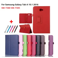 For Samsung Tab A6 10.1 SM-T580N T580 Caqa Coque for Samsung Galaxy Tab A 10.1 2016 SM-T580 T585 A6 PU Leather Tablet Case Gift