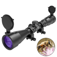 3-9x40 Tactical Riflescope HD Purple Lens Crosshair Optical Sight Hunting Scopes Rifle Scope