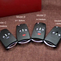 2/3/2+1/3+1 Buttons ModIfied Folding Flip Remote Key Shell For MITSUBISHI ECLIPSE ENEAVOR LANCER Blank Key Case Fob