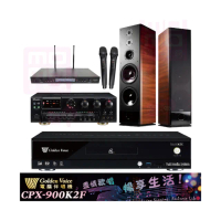 【金嗓】CPX-900 K2F+AK-7+SR-889PRO+K-105(4TB點歌機+擴大機+無線麥克風+卡拉OK喇叭)