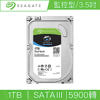 Seagate希捷 SkyHawk 1TB 3.5吋 5900轉監控碟(ST1000VX005)