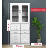 多抽屜鐵皮收納櫃(規格：十二斗器械櫃）（厚度：1.4mm） ) 