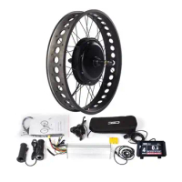 Snow Ebike Conversion Kit 250/250/500/750/1000/1500W with LCD8 Display for 4.0 Tire Snow Eletric Bike Rear Wheel Conversion Kit