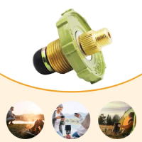 Outdoor Stove To LPG Tank Connector Durable Liquefied Gas Cylinder Connector Practical Zinc Alloy Outdoor Supplies