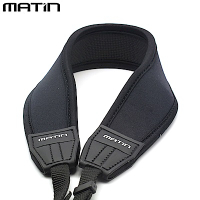 韓國製造Matin馬田單眼相機背帶單反相機減壓揹帶M-6780(黑色,彎形,寬版)