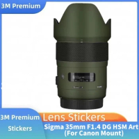For Sigma 35mm F1.4 DG HSM Art For Canon Decal Skin Vinyl Wrap Film Camera Lens Protective Sticker ART35mm ART35 35 1.4 F/1.4