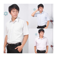 【JIA HUEI】短袖男仕吸濕排汗防皺襯衫 3158條紋系列 商務 男襯衫 三件促銷組(台灣製造)